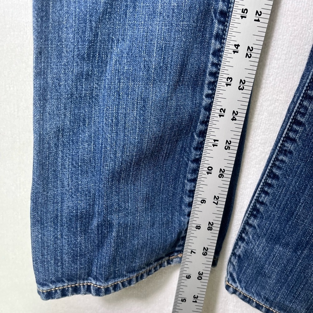 American Eagle Y2K Straight ‘77 Jeans Womens 8 100% cotton Blue Denim Retro 2035 - Picture 7 of 11